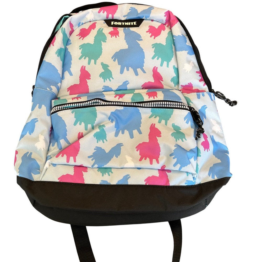 Fortnite Llama Backpack Pastel Print Kids School Bag Gamer Gaming